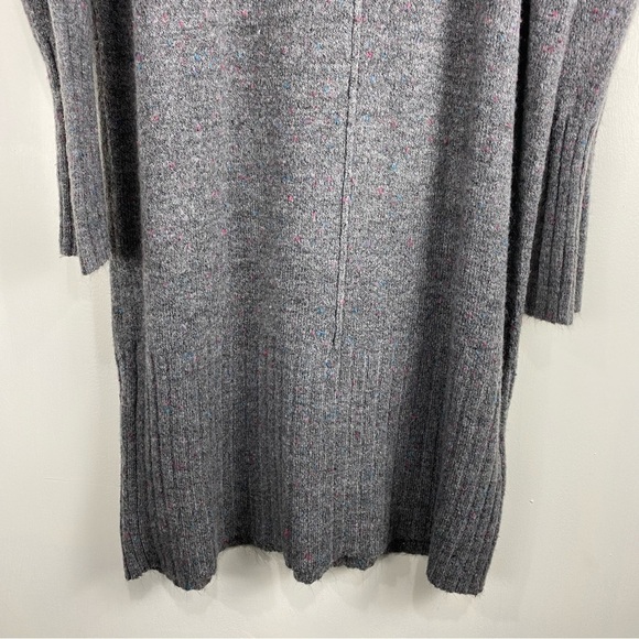 Liz Claiborne Ribbed Long Sleeve Pullover Turtleneck Sweater Midi Dress Medium - Picture 3 of 6